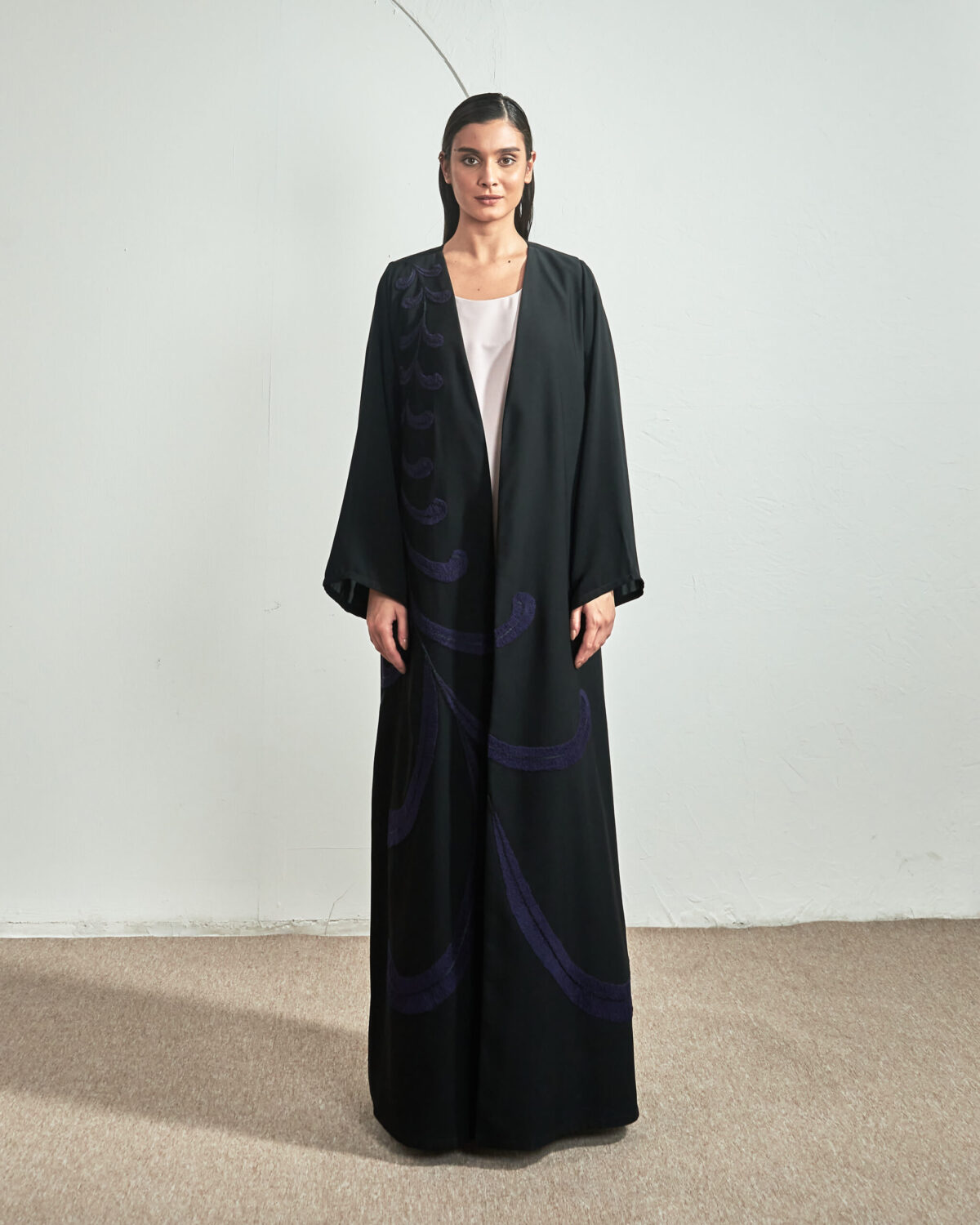 A MIDNIGHT BLUE TWIGS PATTERN