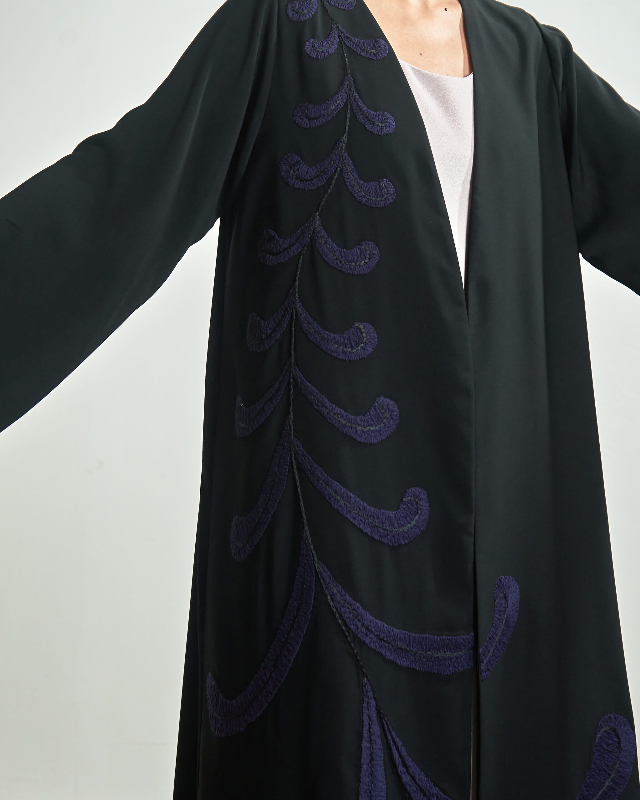 A MIDNIGHT BLUE TWIGS PATTERN